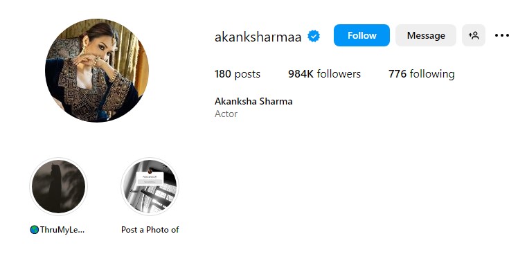 akansha sharma instagram
