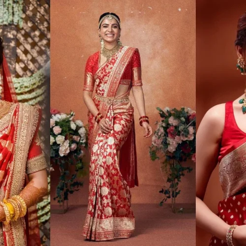 Pick The Best Bengali Bridal Benarasi Saree To Be The Prettiest Bride